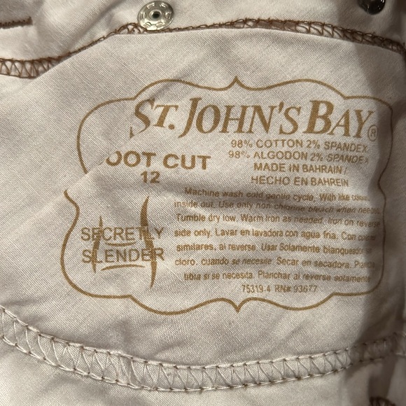 St John’s Bay sz 12 Boot Cut Brown Corduroys with Tummy Panel Secret Slender - Picture 7 of 8